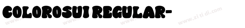 ColorOSUI Regular字体转换